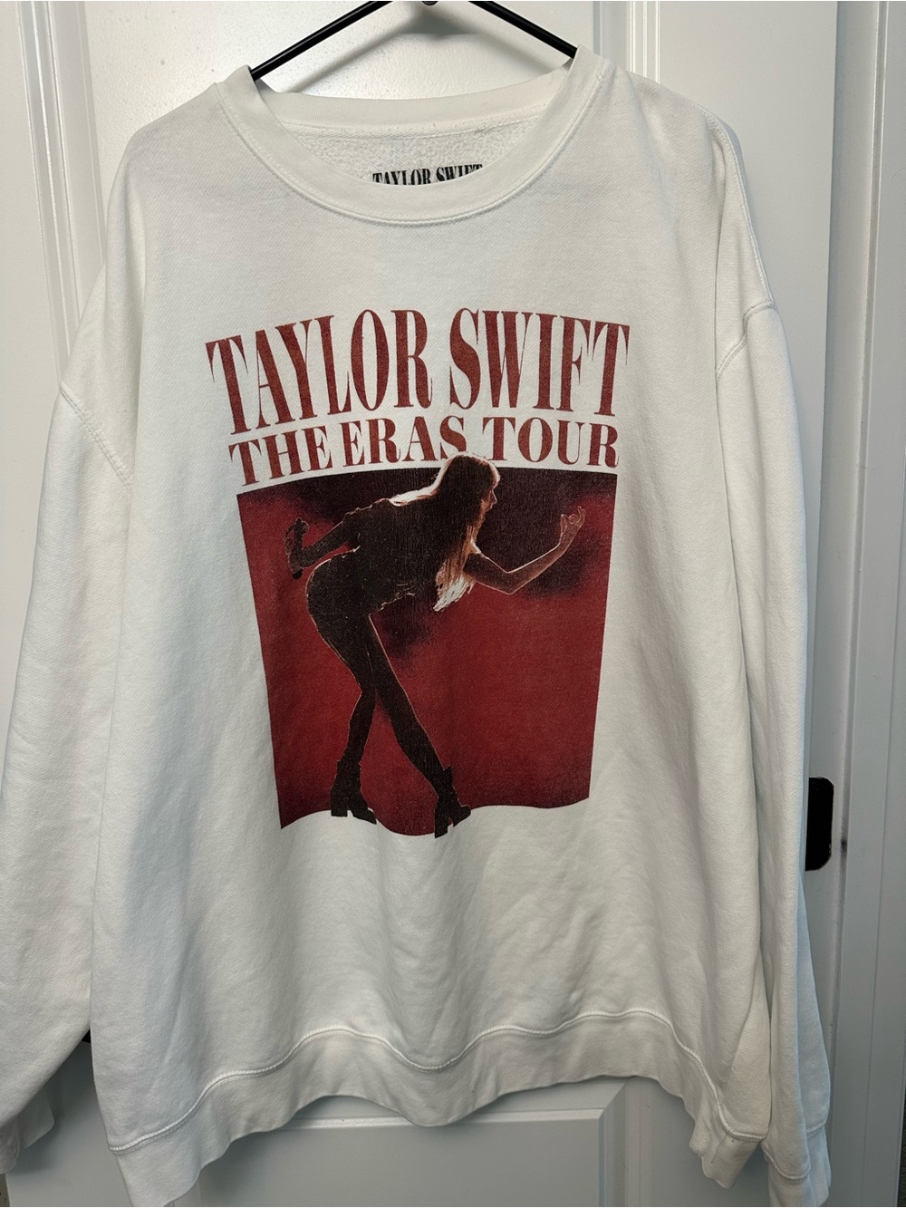 Taylor Swift The Eras Tour Photo White Graphic Sweatshirt in 3XL